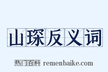 山琛反义词是什么意思的图片